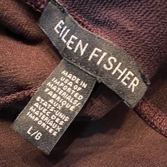 Eileen Fisher Washable Stretch Crepe High Waisted Pant - Size Large - Picture 5 of 6